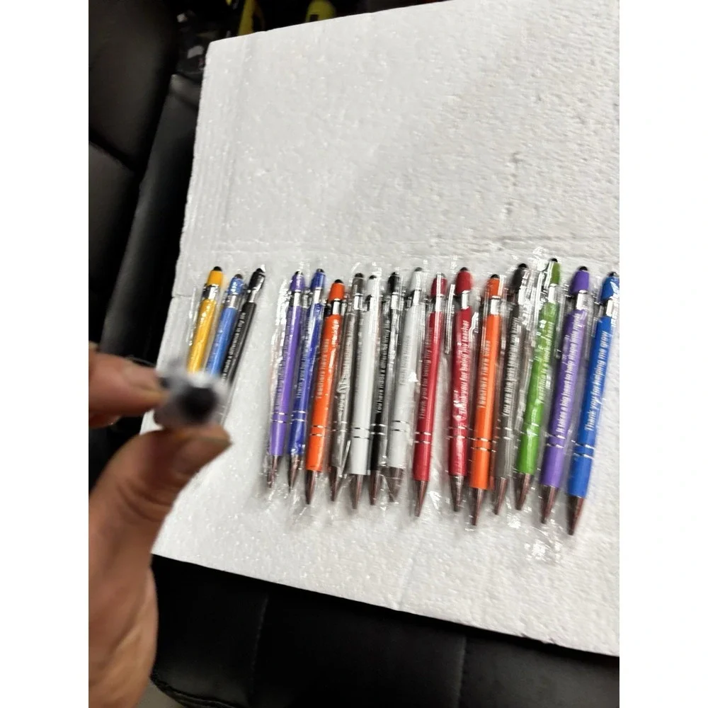Lot of Teacher Appreciation Stylus Pens Assorted Colors Ballpoint Gift Pack